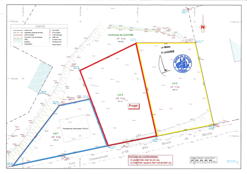 Plan terrain à bâtir